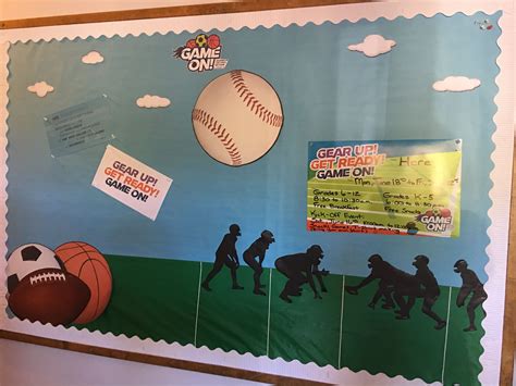 Vbs Promotion Bulletin Board For Game On Sports Theme Vacation Bible