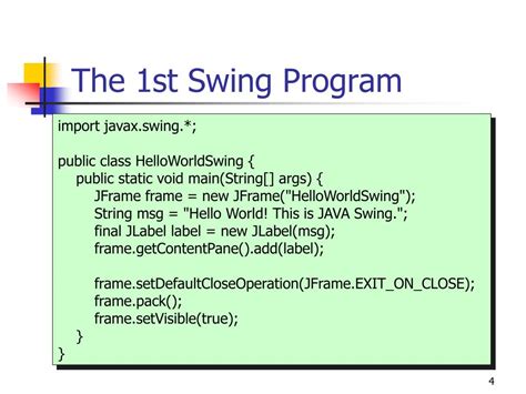Ppt Java Swing 簡介 Powerpoint Presentation Free Download Id4598684
