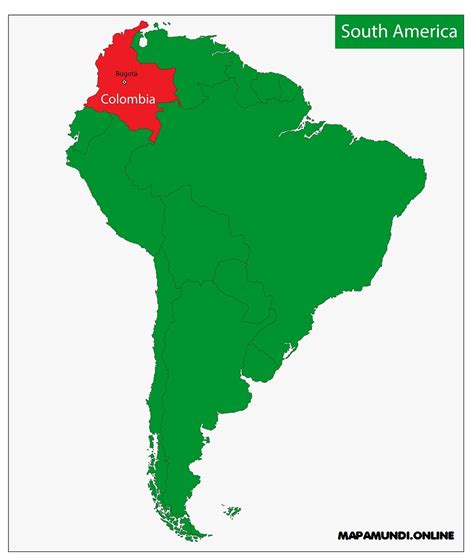 ⊛ Mapa De Colombia 🥇 Político And Físico Para Imprimir 2021