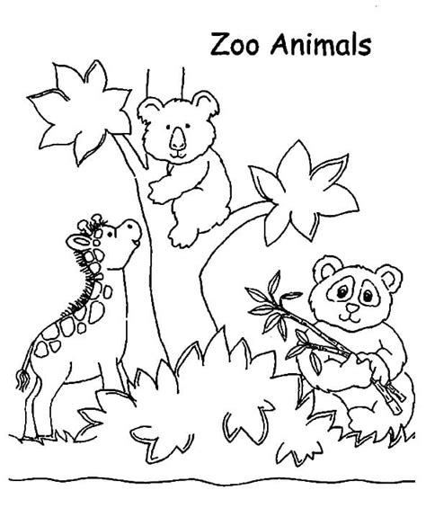 Printable Cute Zoo Coloring Page Download Print Or Color Online For Free