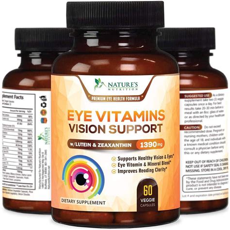 Mejores Vitaminas Para La Vista Vision Borrosa Cansada Suplemento Para