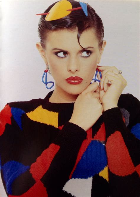 1981 Vintage Knit Celebrity Fashion Trends 1980s Fashion Trends 80s Fashion Trends