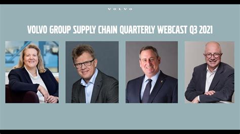 Volvo Group Supply Chain Quarterly Webcast Q3 2021 Youtube