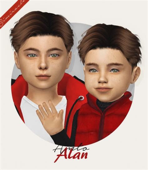 Sims 4 Hairs Simiracle Anto`s Alan Hair Retextured