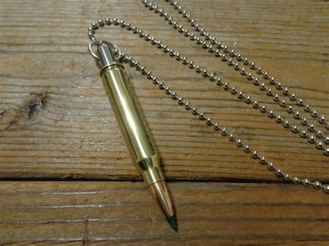 Genuine 556 Bullet Stash Necklace Bullet Pendant Necklace Etsy