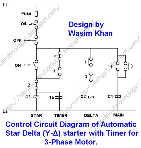 R , y, b = red, yellow, blue ( 3 phase lines)c.b = general circuit breakermain = mai supplyy = starδ. 3-phase Motor Starting Method by Automatic star-delta starter Operation and Working Principle of ...