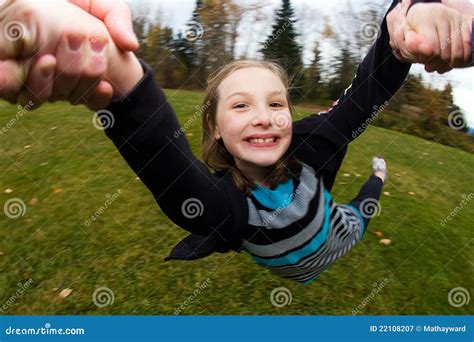 Child Spinning In Circles Stock Image Image Of Excited 22108207