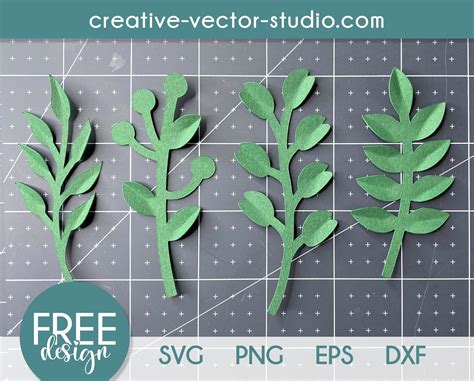 Free Leaves Svg Png Dxf Eps Creative Vector Studio
