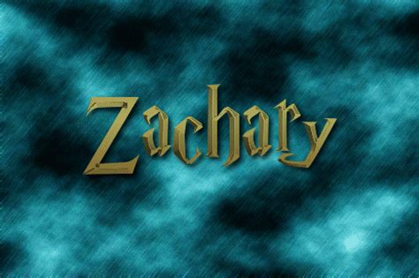 Zachary Logo Outil De Conception De Nom Gratuit à Partir De Texte