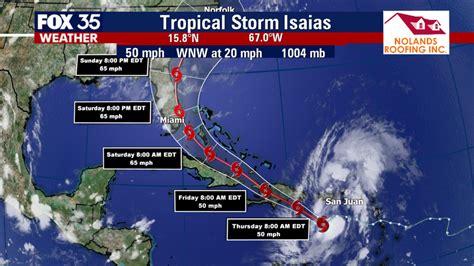 Tropical Storm Isaias Forms With Florida Still In Its Forecasted Path
