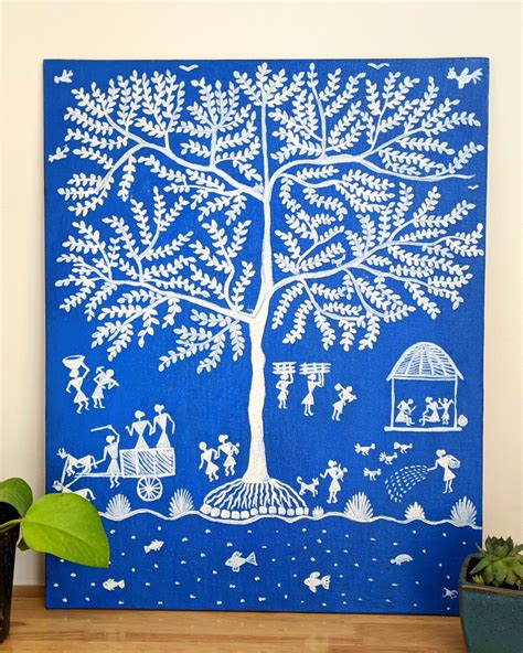 Tree Of Life Warli Painting Welcome To Dipals Blog