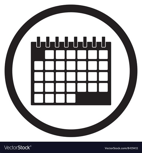 Calendar Icon Black And White 256658 Free Icons Library