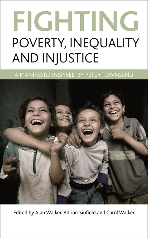 the cover of fighting poverty inequaility and justice