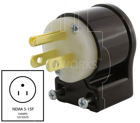 Ac Works Nema 5 15p Household 15a 125v Multi Angled Plug With Ul C Ul