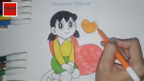 Mewarnai Karakter Atau Gambar Doraemon Shizuka Youtube