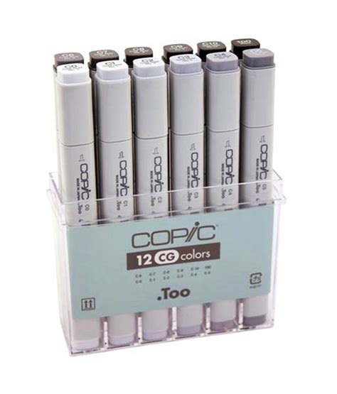 Copic 12 Color Markers Set Cool Grey Buy Online At Best Price In
