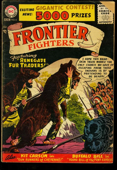 Frontier Fighters 6 Davy Crockett Cover And Story 1956 Vg Comic
