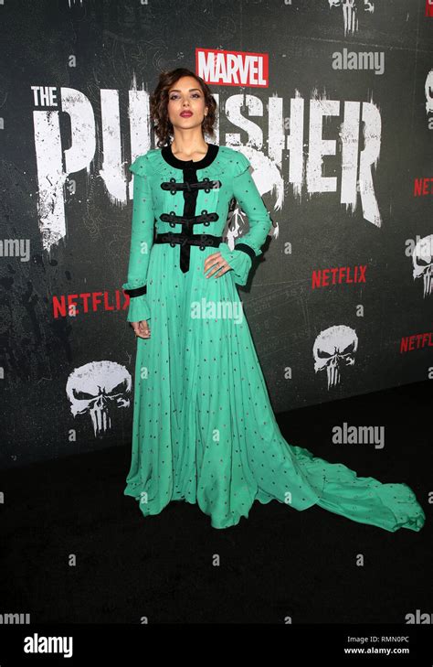 Marvels The Punisher Los Angeles Premiere Featuring Amber Rose Revah Where Hollywood