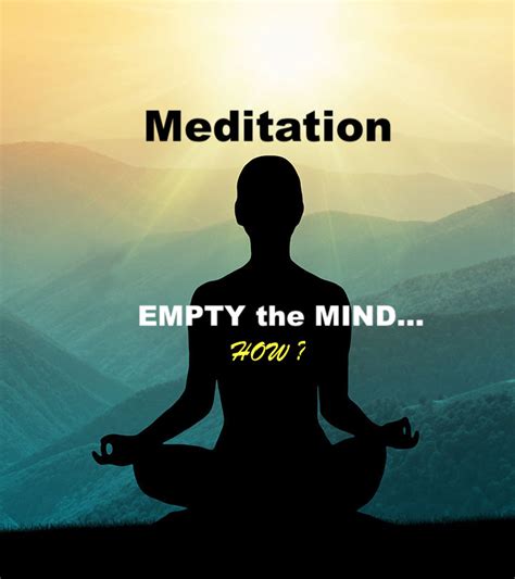 Meditation Empty The Mind The Light Gap
