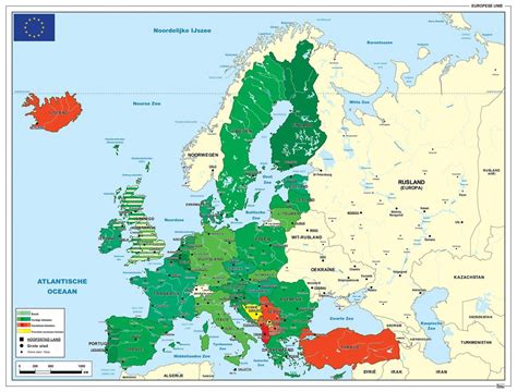 kaart europese unie eu september 2016 kaarten wandkaarten rivier
