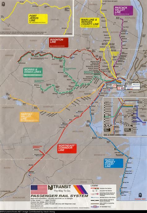 October 2001 Nj Transit Map