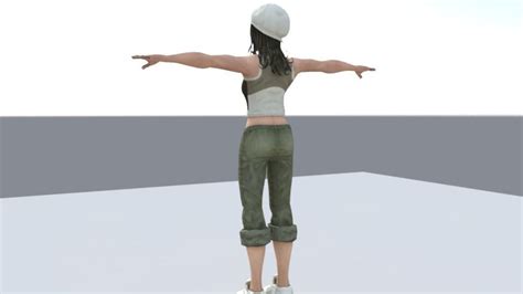 3d Model Realistic Girl Woman Vr Ar Low Poly Rigged Cgtrader