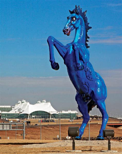 Denver New World Airport 32 Foot Statue Of The Horse Of The Apocalypse