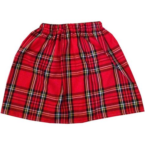 Red London Plaid Tartan Skirt Skater Skirt Red Plaid Skirt Red High