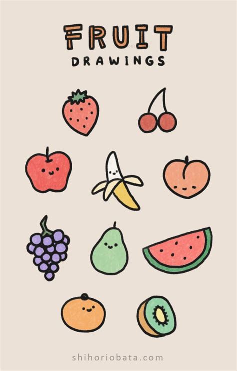 30 Easy And Cute Food Drawing Ideas