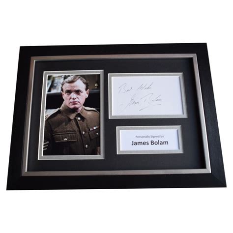James Bolam Signed A4 Framed Autograph Photo Display When The Boat