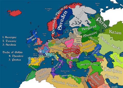 Europe 1500 By Fictionalmaps On Deviantart
