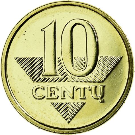 10 Centu Lithuania 1997 2014 Km 106 Coinbrothers Catalog