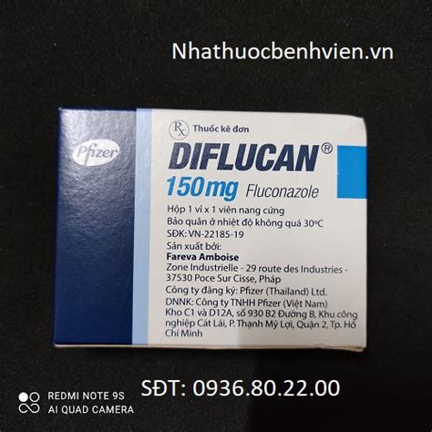 Thuốc Diflucan 150mg Nhà Thuốc Bệnh Viện 0936802200