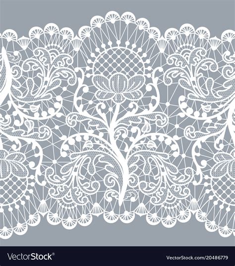 Seamless White Lace Royalty Free Vector Image Vectorstock