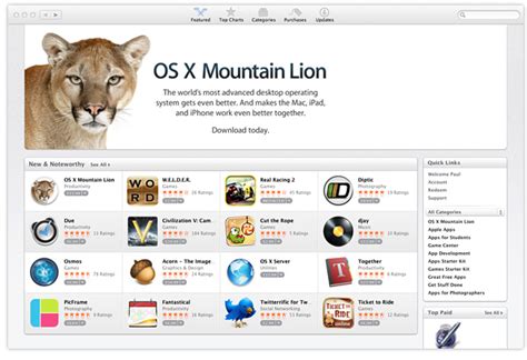 Download Os X Mountain Lion From The Mac App Store