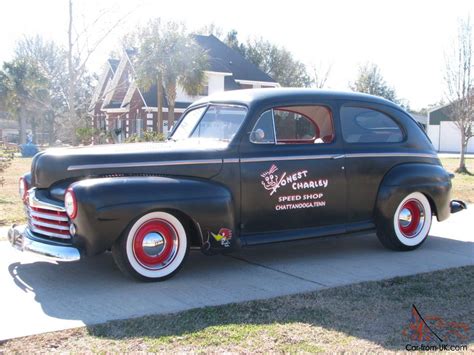 1947 Ford 2 Door Sedan V8 Ps Pb Ac Leather Street Rat Hot Rod Custom