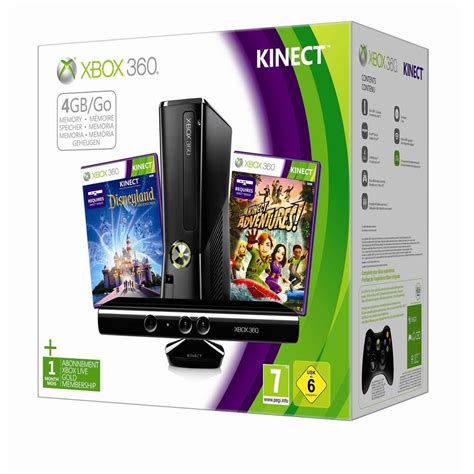 Xbox 360 4gb Kinect Console Holiday Bundle 2012 2 Games