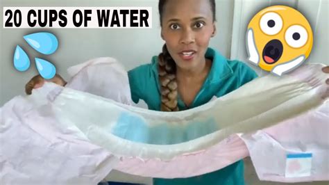 Watch Me Pour 20 Cups Of Water Into This Megamax Diaper Big Bulky Adult Diaper Water Test