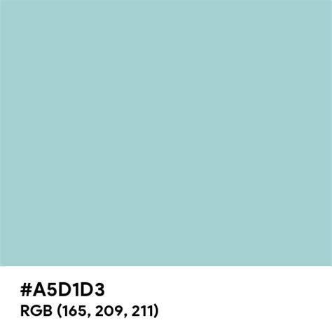Dolphin Blue Color Hex Code Is A5d1d3