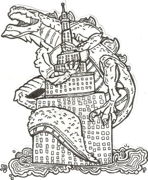 Download or print this amazing coloring page godzilla. Godzilla - Coloring Pages & Pictures - IMAGIXS | Malen