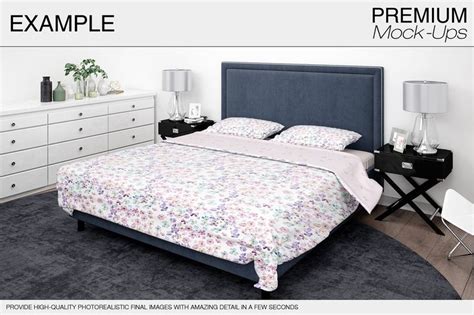 Download Bedding Mockup Set | Bed, Mockup, Design