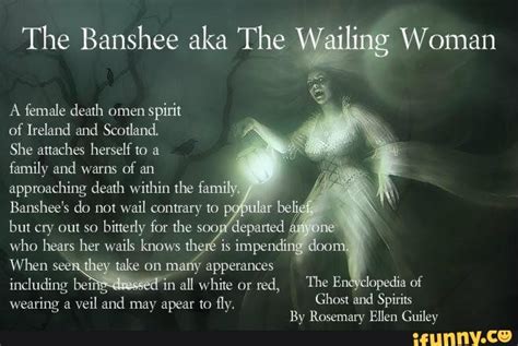 The Banshee Aka The Wailing Woman A Female Death Omen Spirit Of Ireland