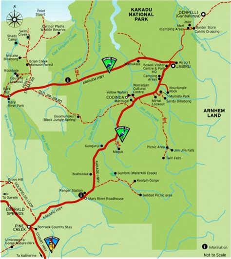 Kakadu National Park Map Kakadu Tours And Travel