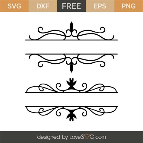 Free Border Svg Files Dxf Include