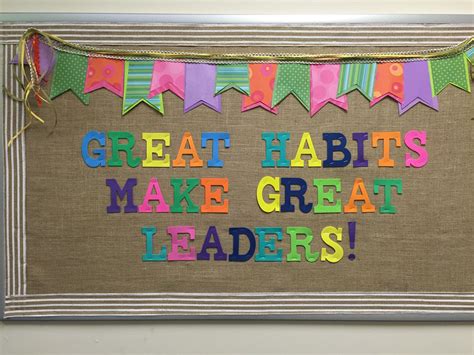 Great Habits Make Great Leaders Sage Advice School Decorations