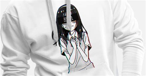 Sad Japanese Anime Aesthetic Mens Premium Hoodie Spreadshirt