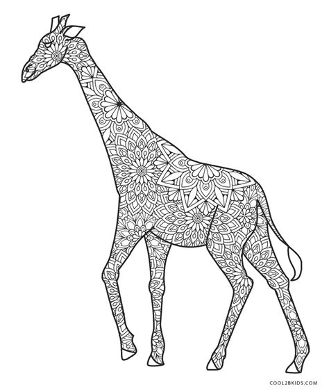 Free Printable Giraffe Coloring Pages For Kids