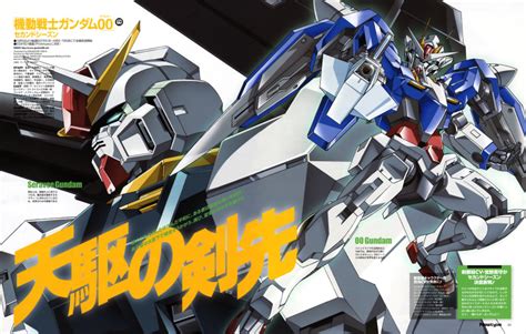 00 Gundam Gundam Seravee Seravee Gundam Gundam 00 Absurdres Highres Official Art Scan