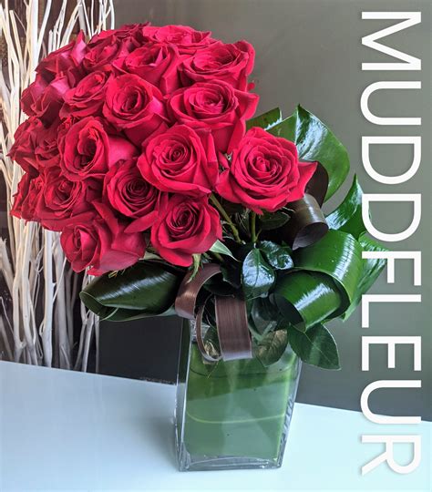 Ruby Red Modern Rose Design In Chicago Il Mudd Fleur