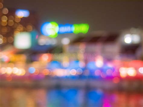 Abstract Blur Bokeh Light Up City In The Night Stock Photo Image Of
